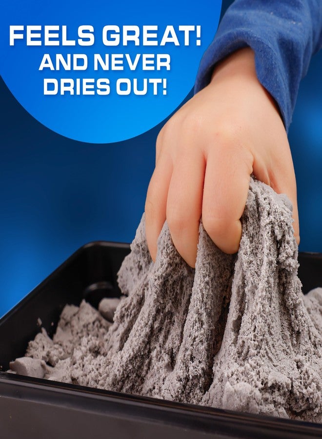 Blue Marble NASA Moon Sand Activity Kit - STEM Educational Sensory Bin Filler with 1.5 lbs Moon Sand, Play Tray, Space Molds, Astronaut Figure, Shovel, NASA Sticker, Activity Booklet & Learning Guide - Image 3